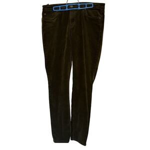 KUT From The Kloth Womens Pants 12 Olive Green Trouser Corduroy Boyfriend